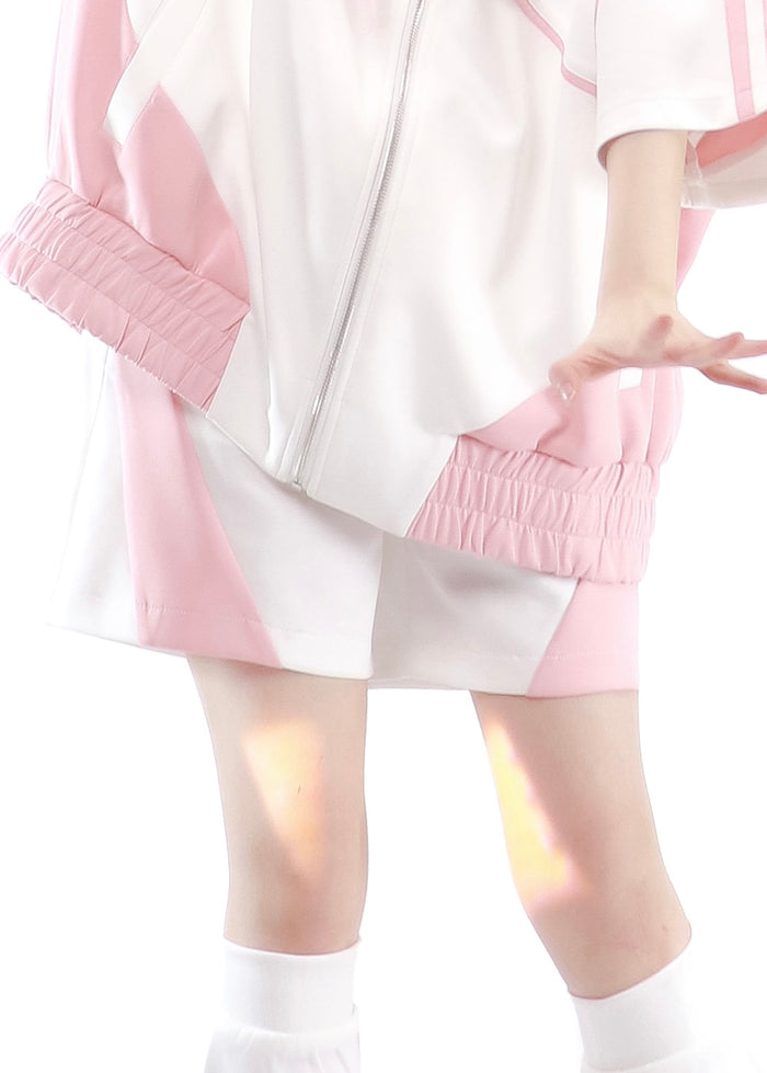 Shorts / Pink & White / M