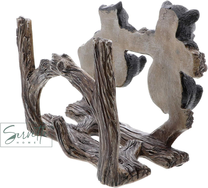 Twin Bears on Branch Napkin Holder