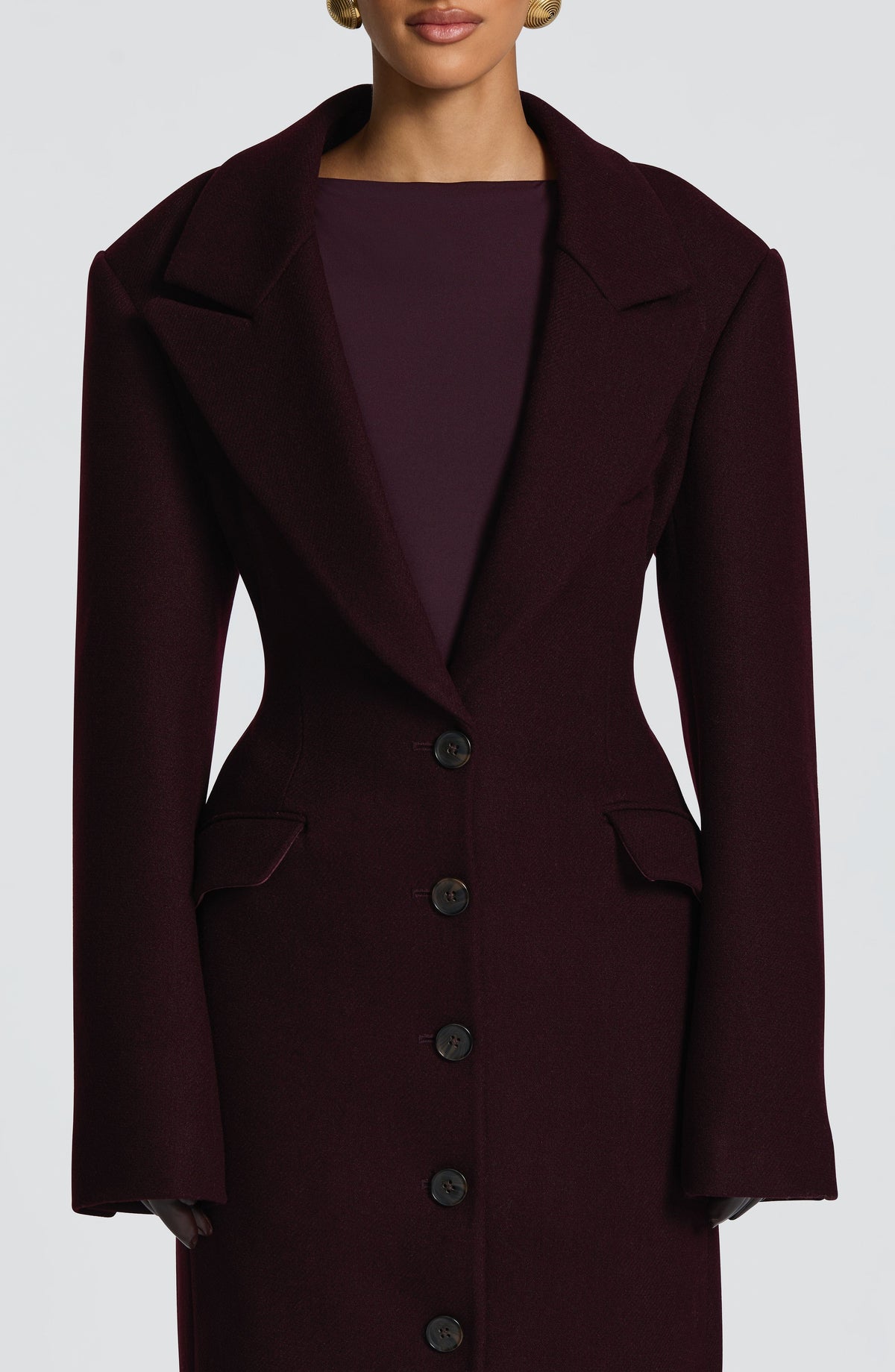 Ursula Coat - Plum