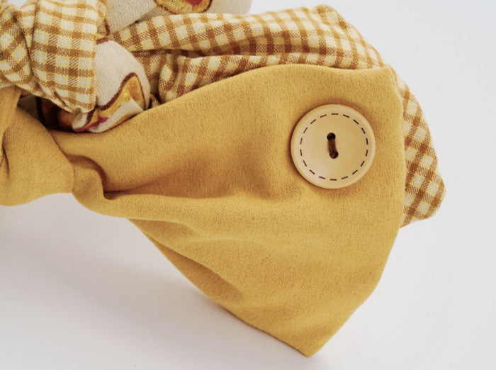 Vintage Bread Check Bow Headband