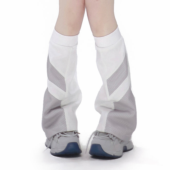 Grey-white / Leg Warmers / One size