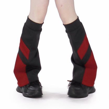 Red-black / Leg Warmers / One size