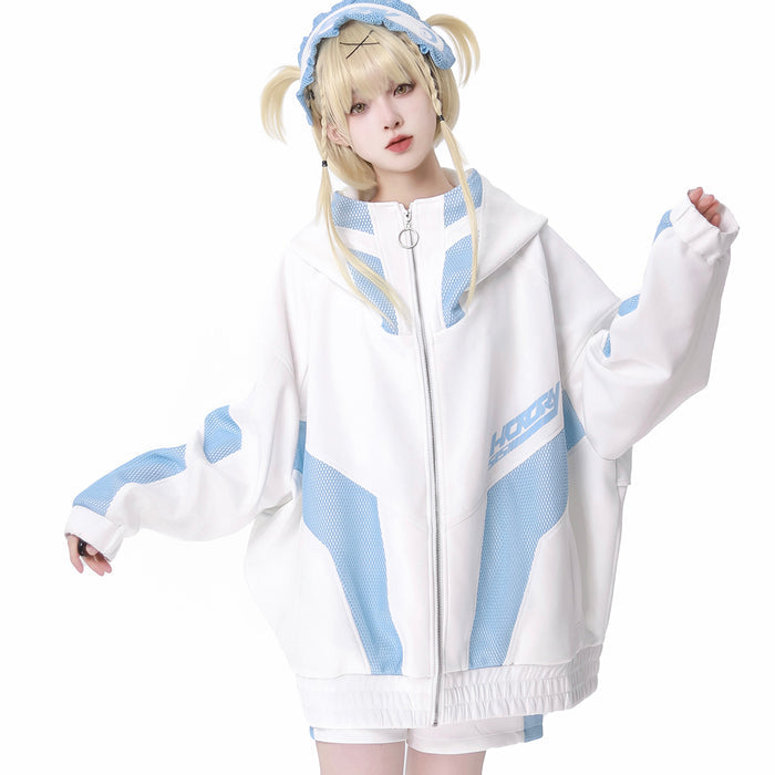 Blue & White / Jacket / M