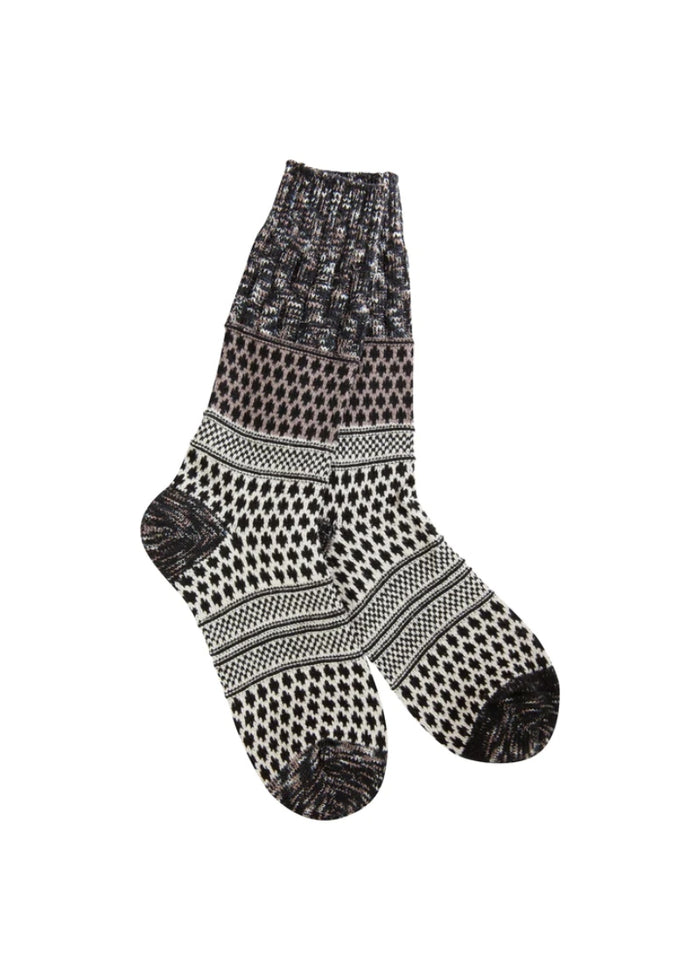 Weekend Gallery Textured Crew Socks (Nightfall Multi)