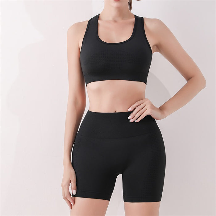Women Push Up Seamless Butt Lift Pant Sports Bra Workout Gym Scrunch Yoga Set